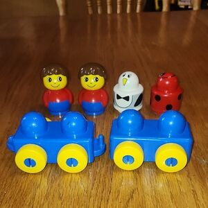 Duplo Lego Primo Rounded blocks rattles baby toddler penquin people lady bug